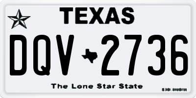 TX license plate DQV2736