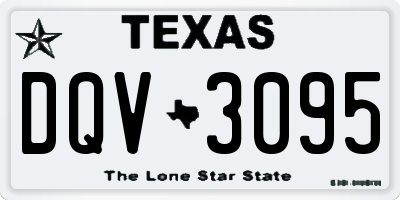 TX license plate DQV3095