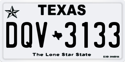 TX license plate DQV3133