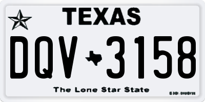 TX license plate DQV3158