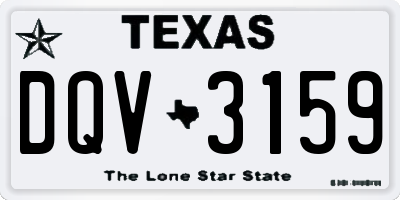 TX license plate DQV3159