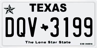 TX license plate DQV3199