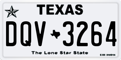 TX license plate DQV3264