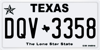 TX license plate DQV3358
