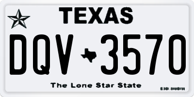 TX license plate DQV3570