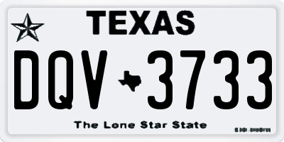 TX license plate DQV3733