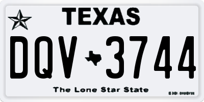 TX license plate DQV3744