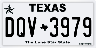 TX license plate DQV3979