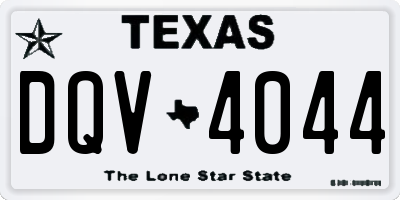 TX license plate DQV4044