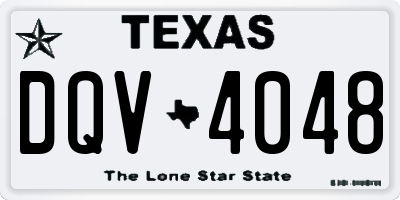 TX license plate DQV4048