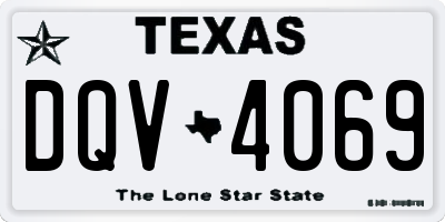 TX license plate DQV4069