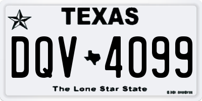 TX license plate DQV4099