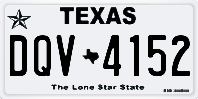 TX license plate DQV4152
