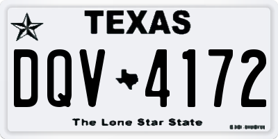 TX license plate DQV4172
