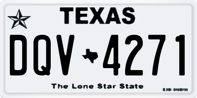TX license plate DQV4271