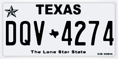 TX license plate DQV4274