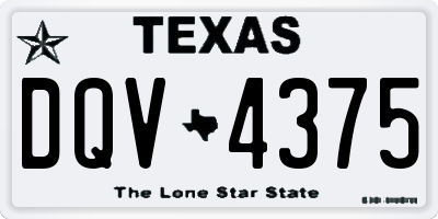 TX license plate DQV4375