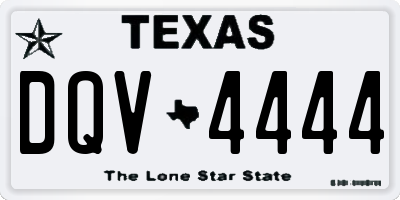 TX license plate DQV4444