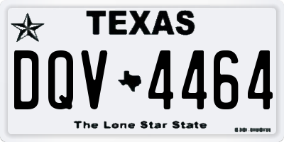 TX license plate DQV4464