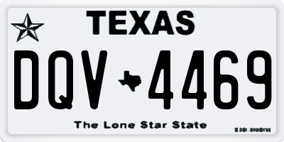 TX license plate DQV4469