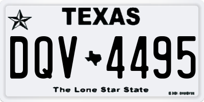 TX license plate DQV4495