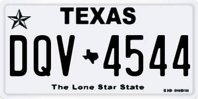 TX license plate DQV4544