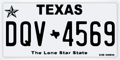 TX license plate DQV4569