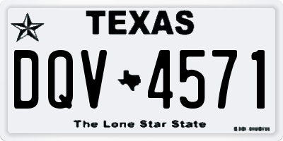 TX license plate DQV4571