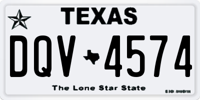 TX license plate DQV4574
