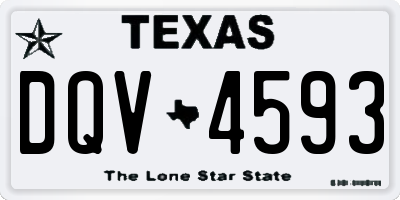 TX license plate DQV4593