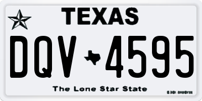 TX license plate DQV4595