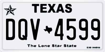 TX license plate DQV4599
