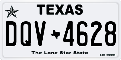 TX license plate DQV4628