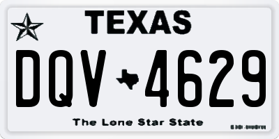 TX license plate DQV4629
