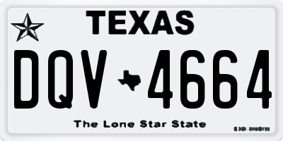 TX license plate DQV4664