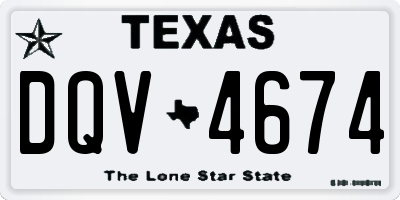 TX license plate DQV4674