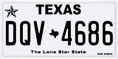 TX license plate DQV4686