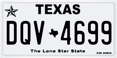 TX license plate DQV4699