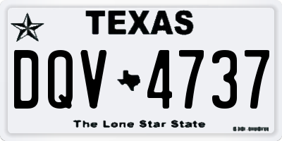 TX license plate DQV4737