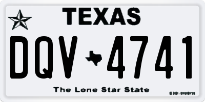 TX license plate DQV4741