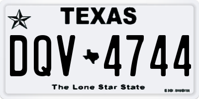 TX license plate DQV4744