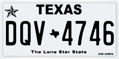 TX license plate DQV4746