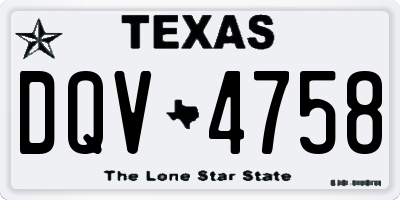 TX license plate DQV4758