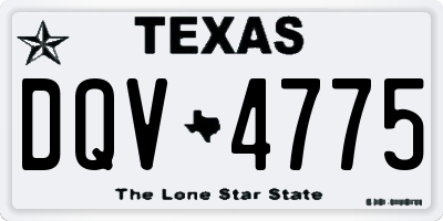 TX license plate DQV4775