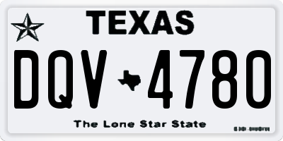 TX license plate DQV4780