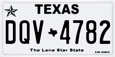 TX license plate DQV4782