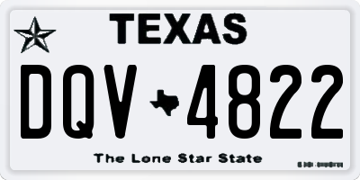 TX license plate DQV4822