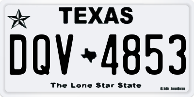 TX license plate DQV4853