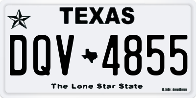 TX license plate DQV4855
