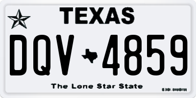 TX license plate DQV4859